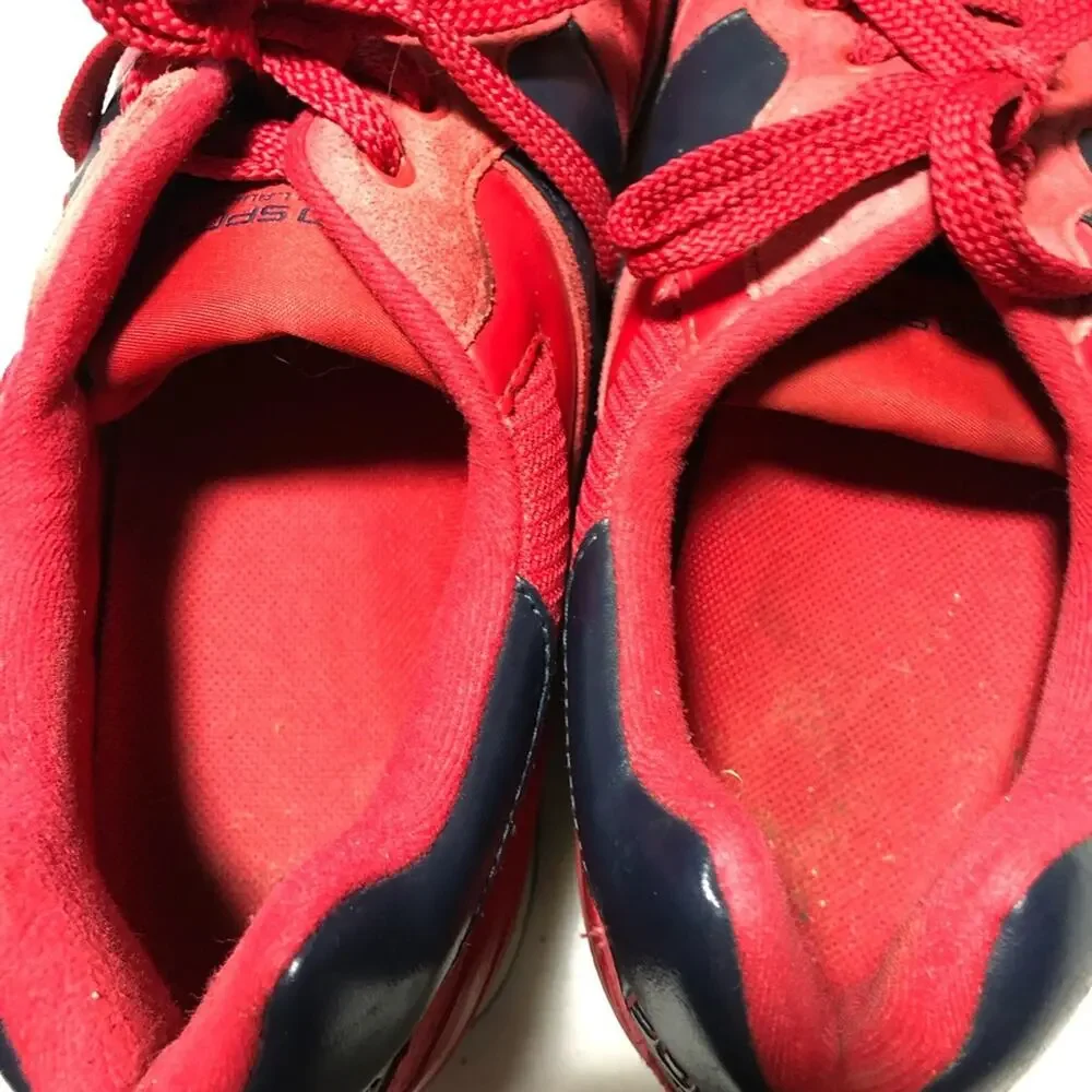 Polo Ralph Lauren sport mens slaton pony red blue lace up sneakers 14D classic